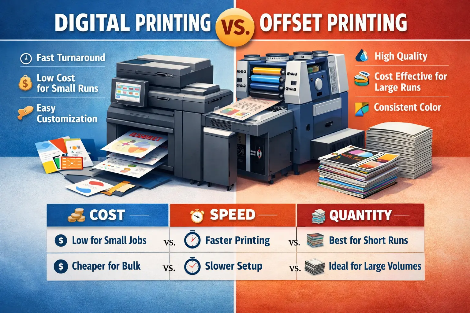 digital printing vs offset printing