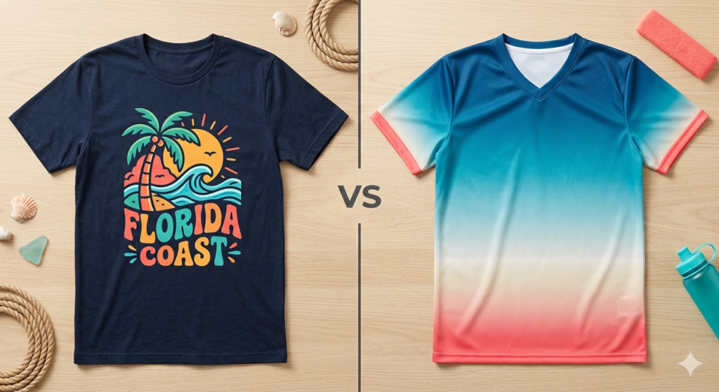 dtf vs sublimation Printing in cocoa fl